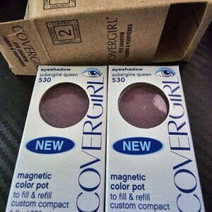 Covergirl Magnetic Color Pot Eyeshadow Fill & Refill Compact, Aubergine Queen